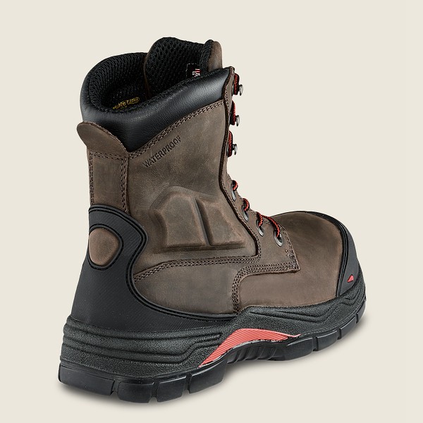 Botas de Seguridad Red Wing Hombre Grises Oscuro - King Toe® Adc - 8-Inch Insulated Waterproof Csa T